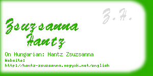 zsuzsanna hantz business card